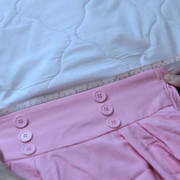 Pink Belle Poque midi skirt with pockets - Picture 5 of 6